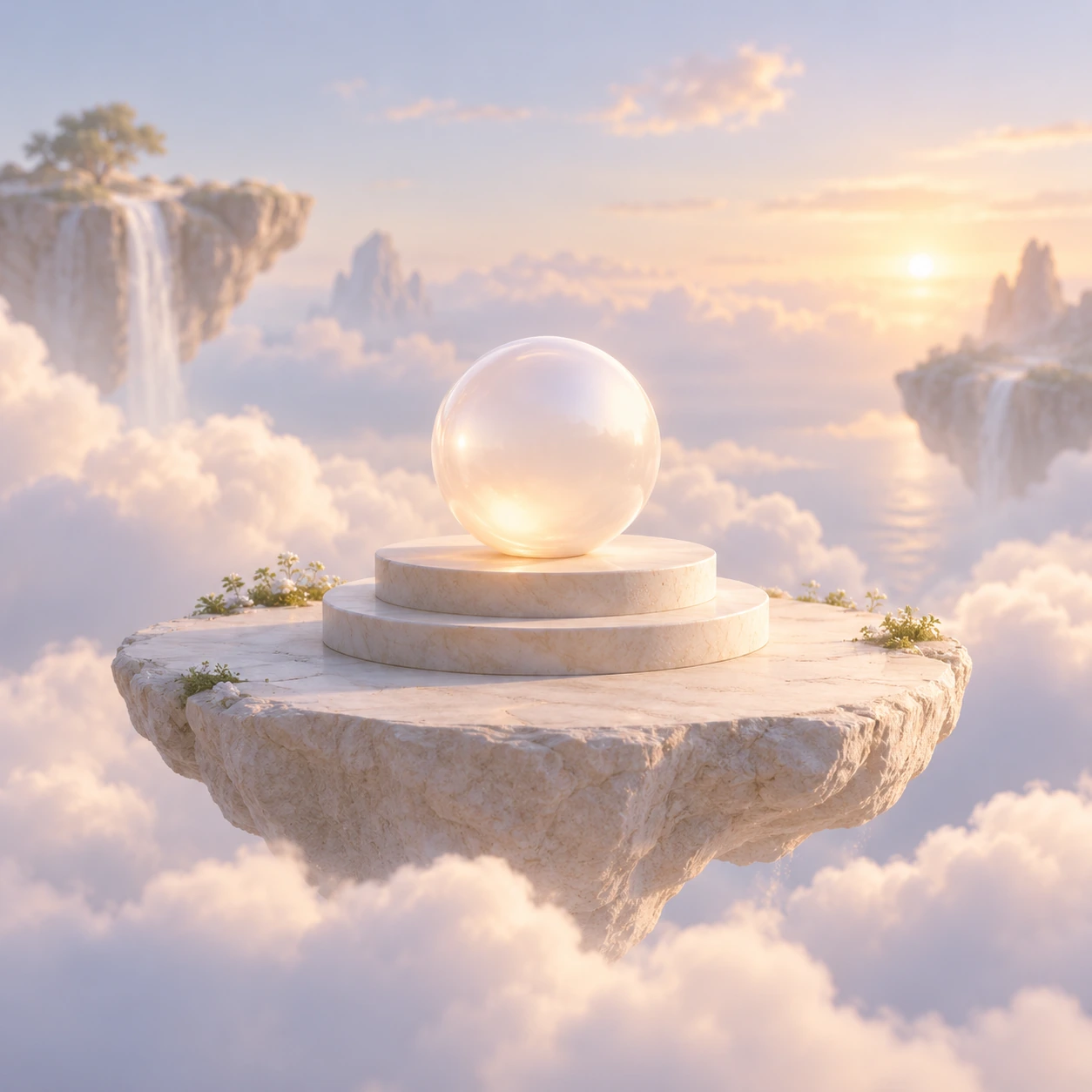 Gateway above clouds